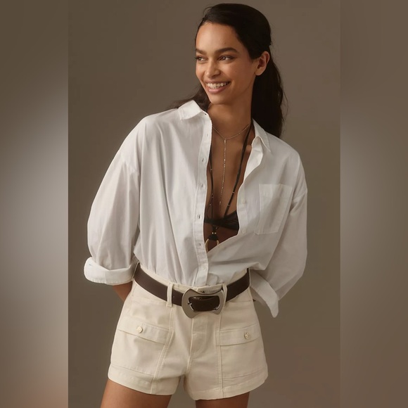 NWT! Anthropologie PAIGE Olivia Cargo Shorts - Size 30